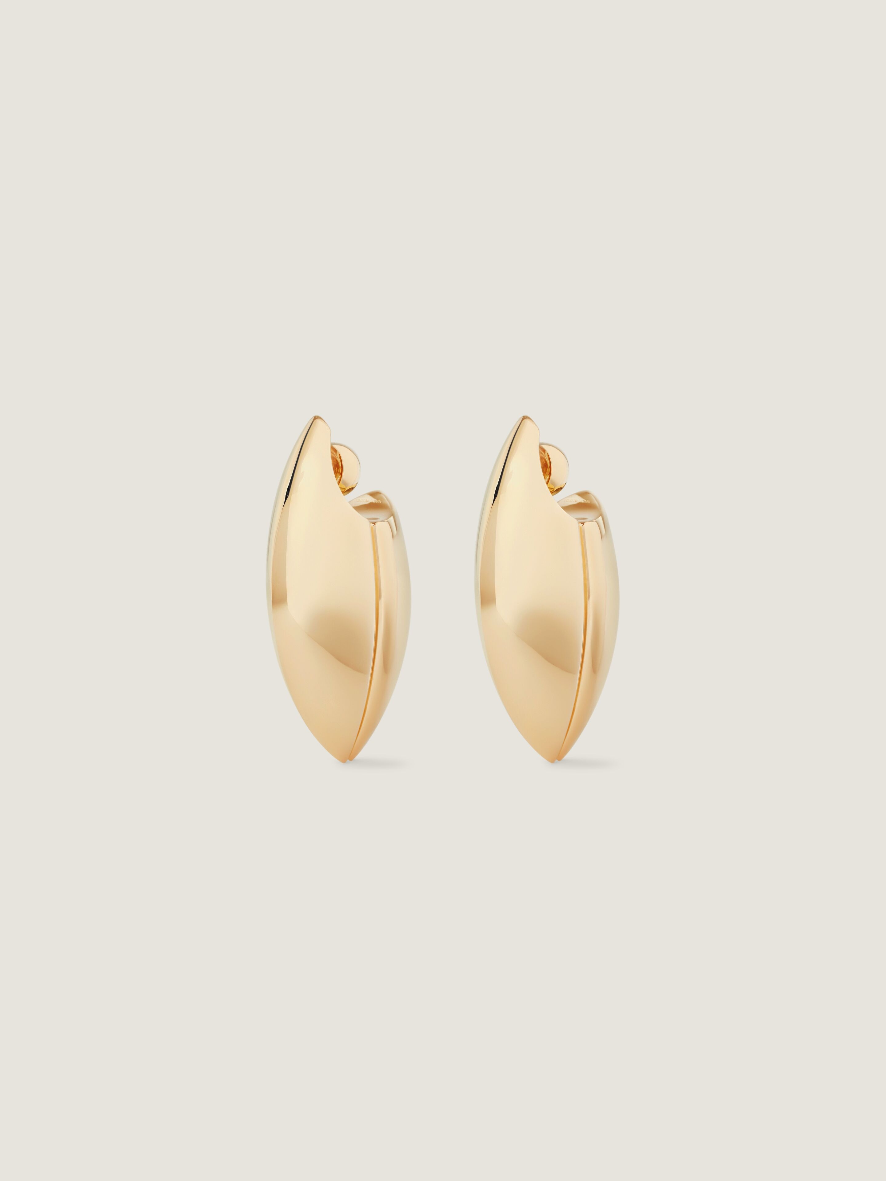 Cocoon earrings in metal